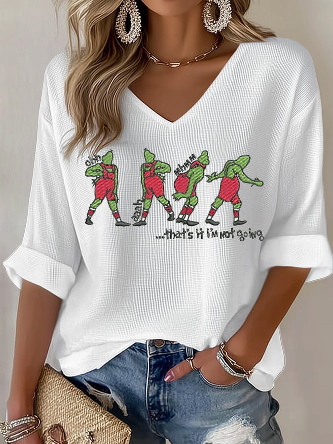 🦌Buy 3 Get 15% Off🦌Women's Retro That'S It I'M Not Going Print T-Shirt
