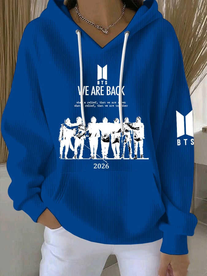 🔥Buy 3 Get 15% Off🔥Women's Retro 2026 Bts Comeback Art Print Sweatshirt