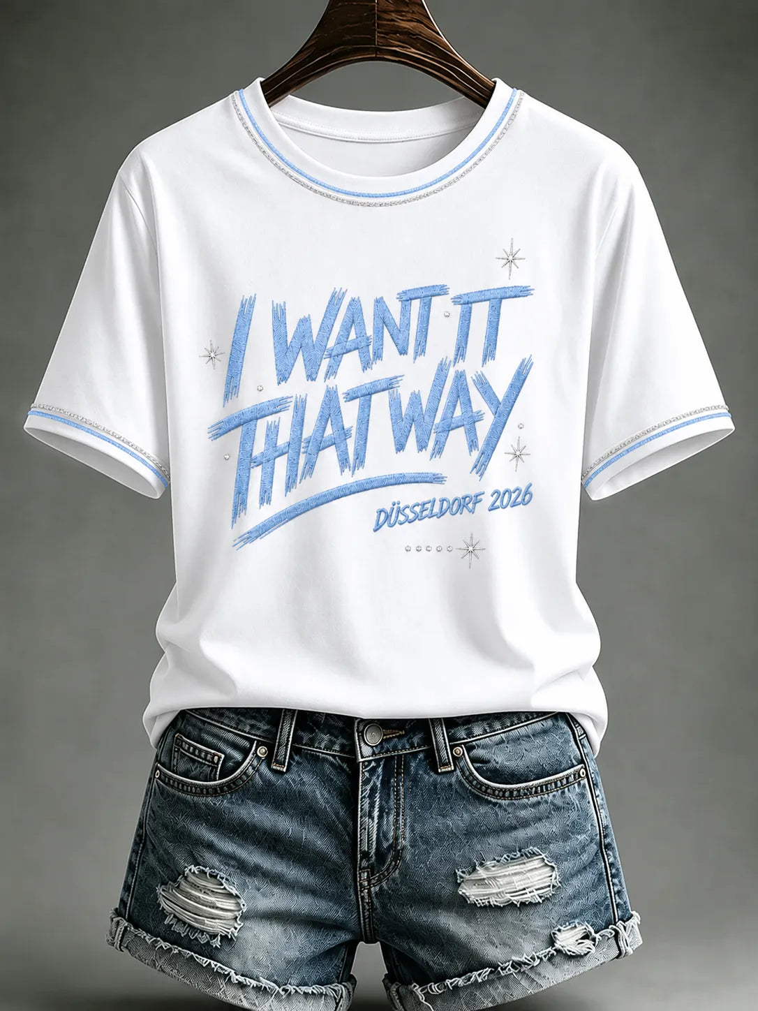 Damen-T-Shirt mit Musik-Kunstdruck