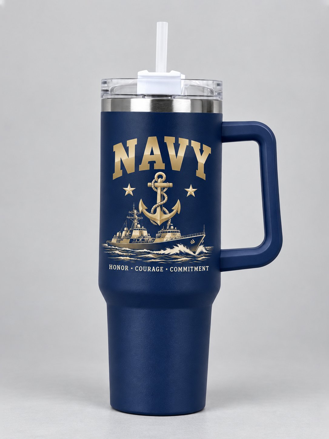 Unisex Navy Veteran Art Printed Mug