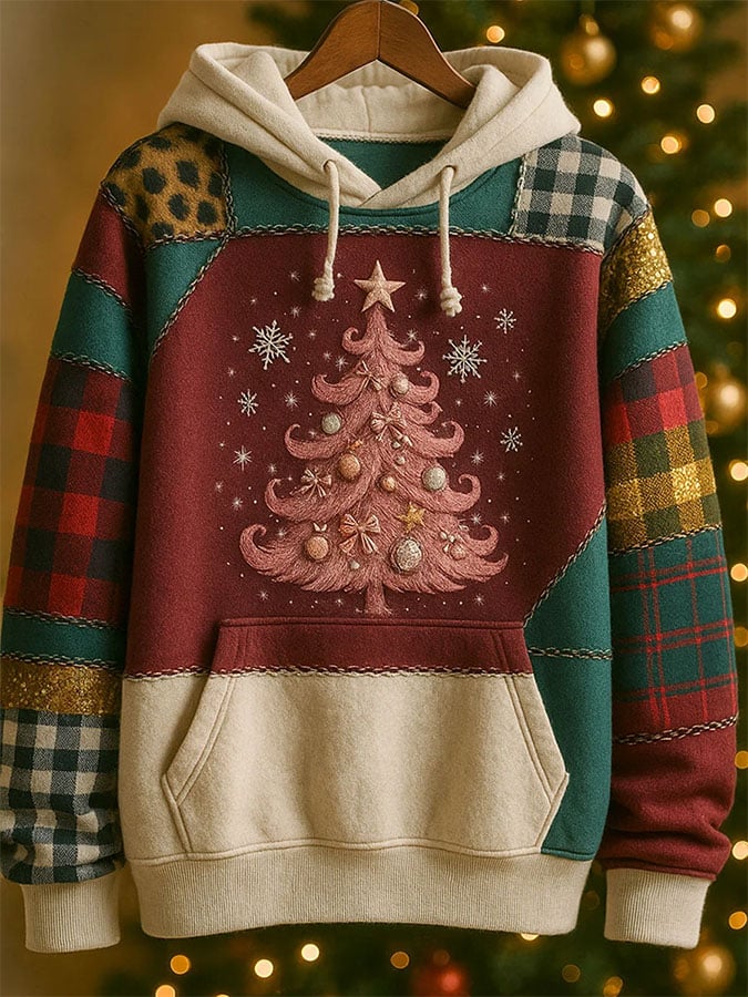 🦌Buy 3 Get 15% Off🦌Women's Casual Retro Print Long Sleeve Hooded Sweatshirt