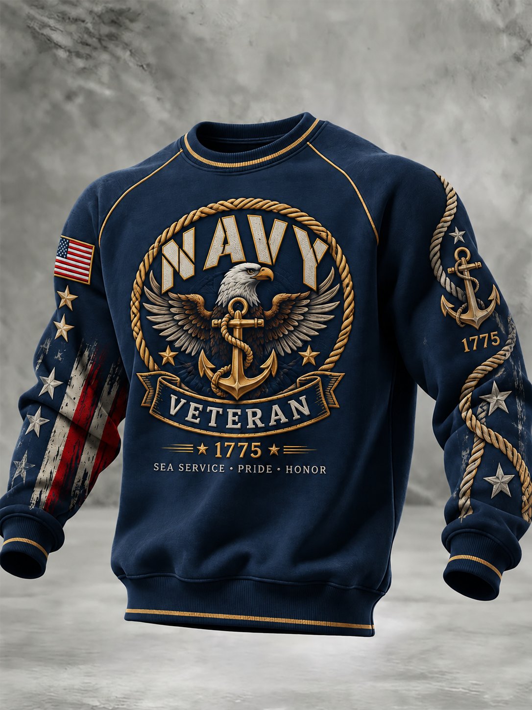 Men's U.S. Veterans Day Printed Sweatshirt