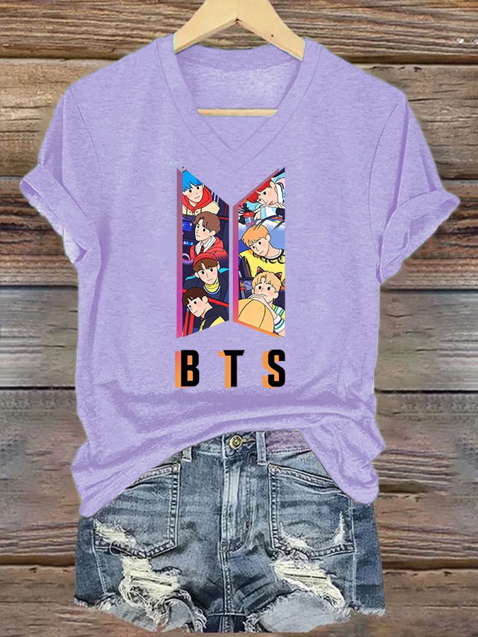 🔥Buy 3 Get 15% Off🔥Women's K-pop Print Casual T-Shirt