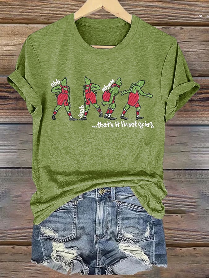 🦌Buy 3 Get 15% Off🦌Women's Retro That'S It I'M Not Going Print T-Shirt