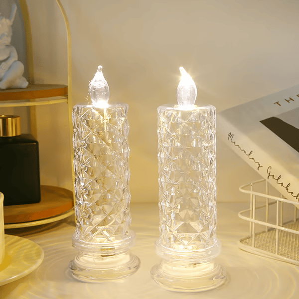 🔥HOT SALE ✨🕯️LED Crystal Candle Lights