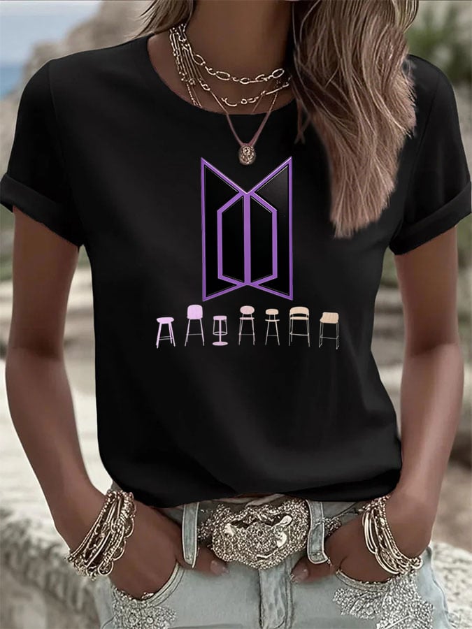 🔥Buy 3 Get 15% Off🔥Women's K-pop Print Casual T-Shirt