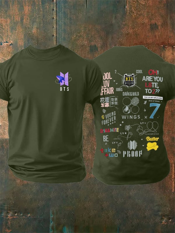 🔥Buy 3 Get 15% Off🔥Men's K-pop Print Casual T-Shirt