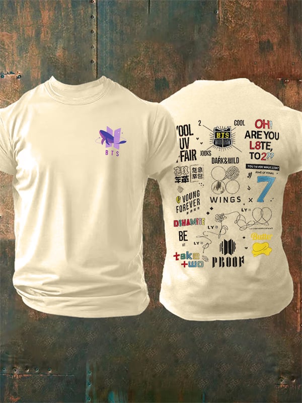 🔥Buy 3 Get 15% Off🔥Men's K-pop Print Casual T-Shirt