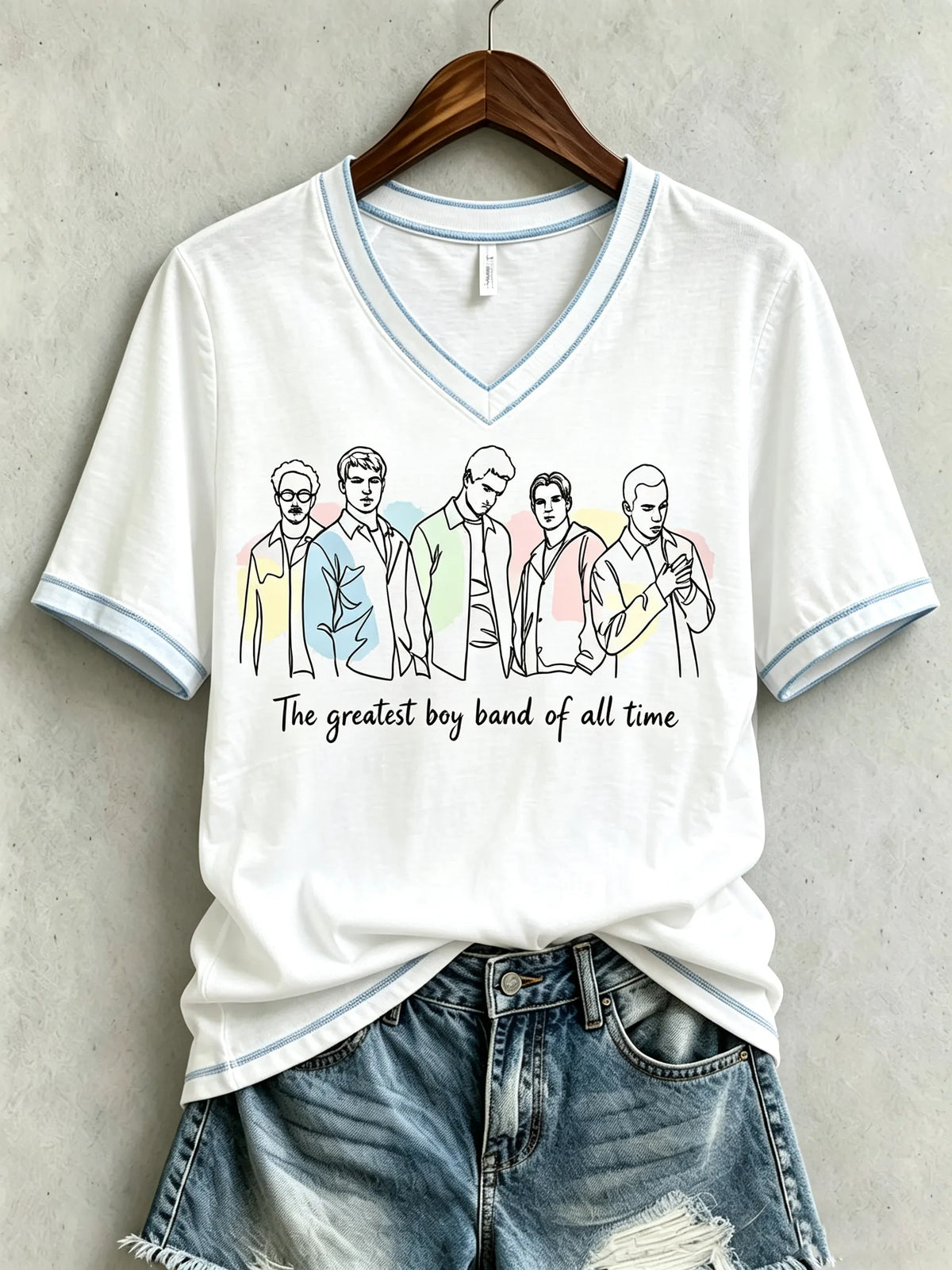 Bedrucktes Damen-T-Shirt für Tourneemusik