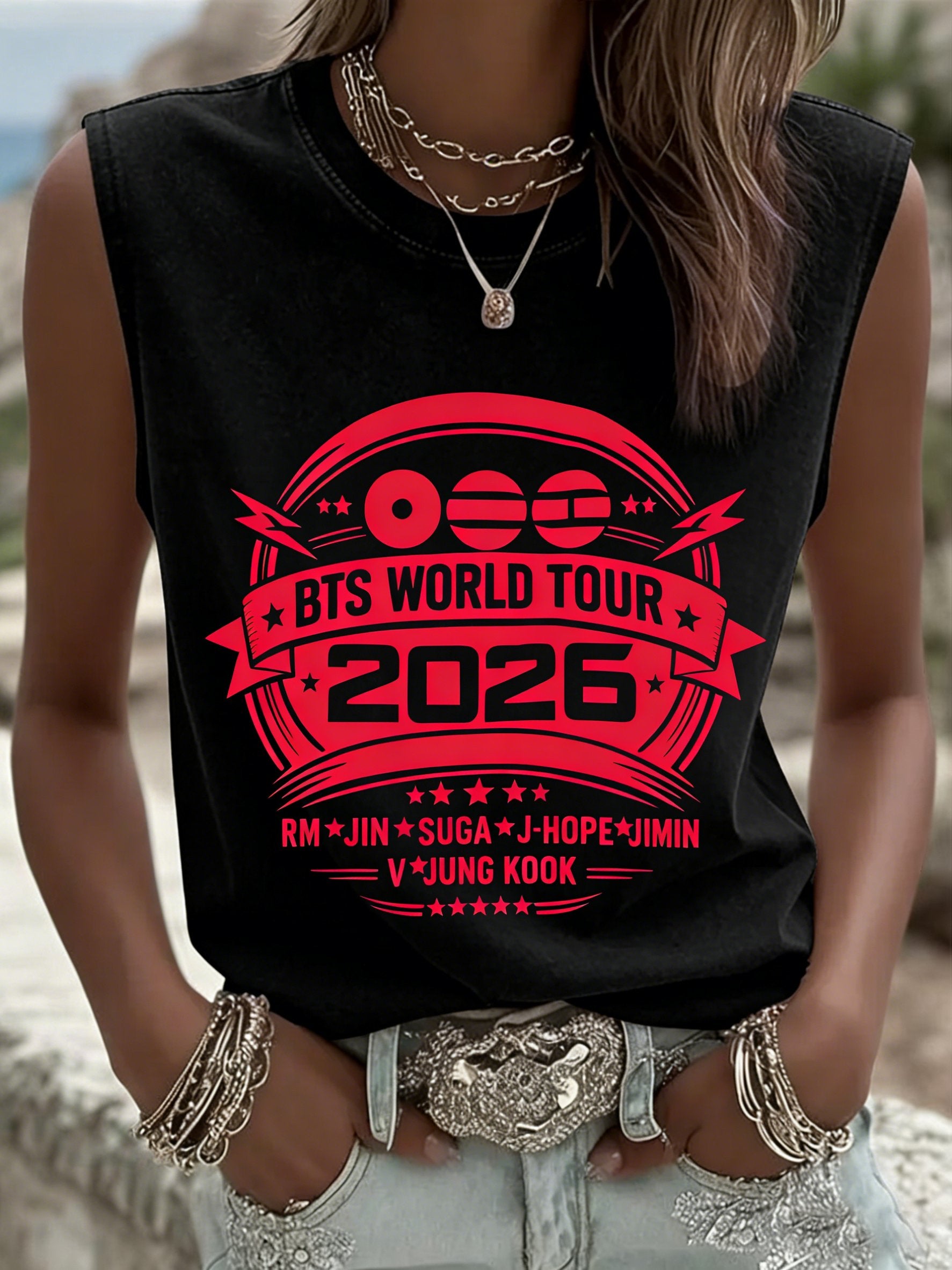🔥Buy 3 Get 15% Off🔥Women's 2026 Music Tour Printed T-shirt