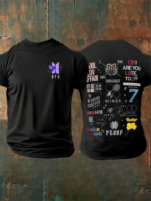 🔥Buy 3 Get 15% Off🔥Men's K-pop Print Casual T-Shirt