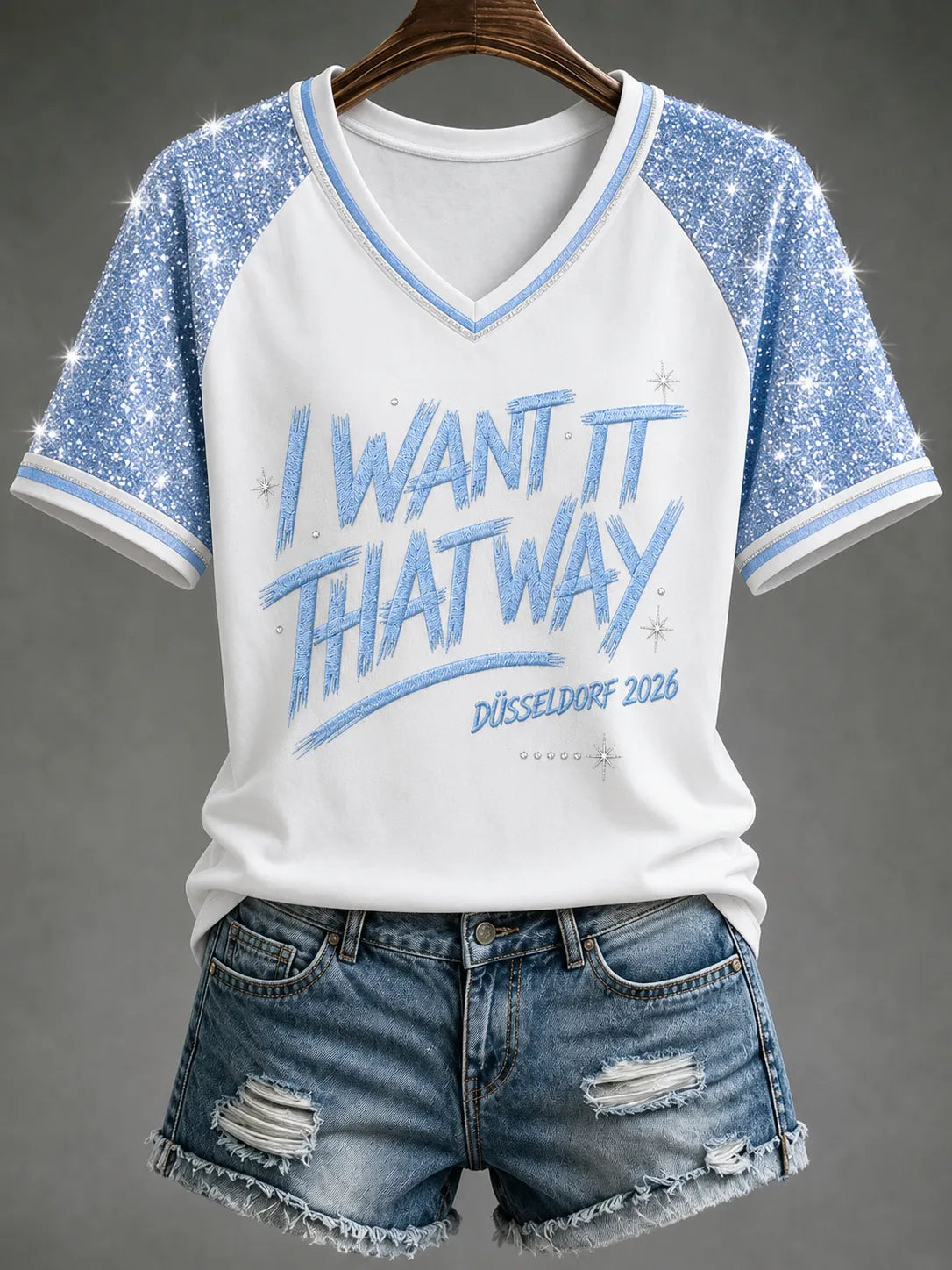 Damen-T-Shirt mit Musik-Kunstdruck