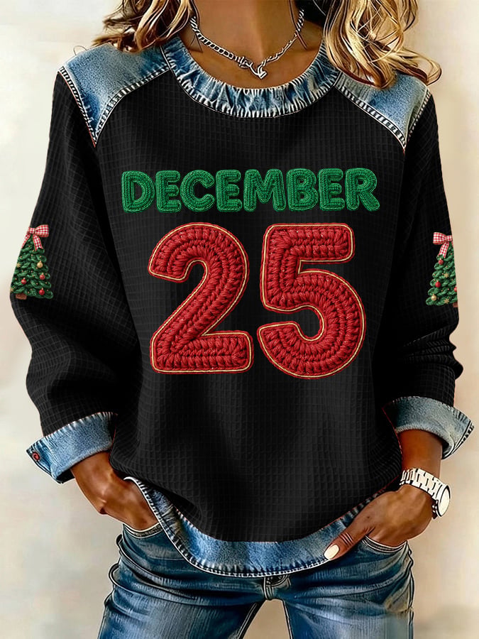 🦌Buy 3 Get 15% Off🦌Women's December 25 Christmas Print Casual Sweatshirt