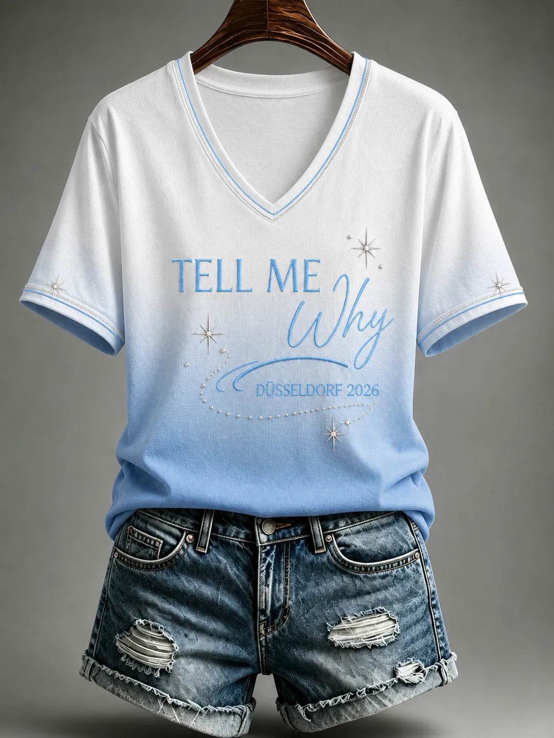 Damen-T-Shirt mit Musik-Kunstdruck