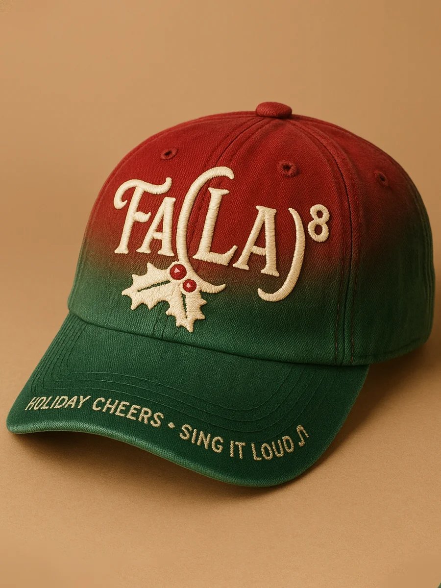 🦌Buy 3 Get 15% Off🦌Holiday Celebrations Sing Out Loud Artistic Print Baseball Cap
