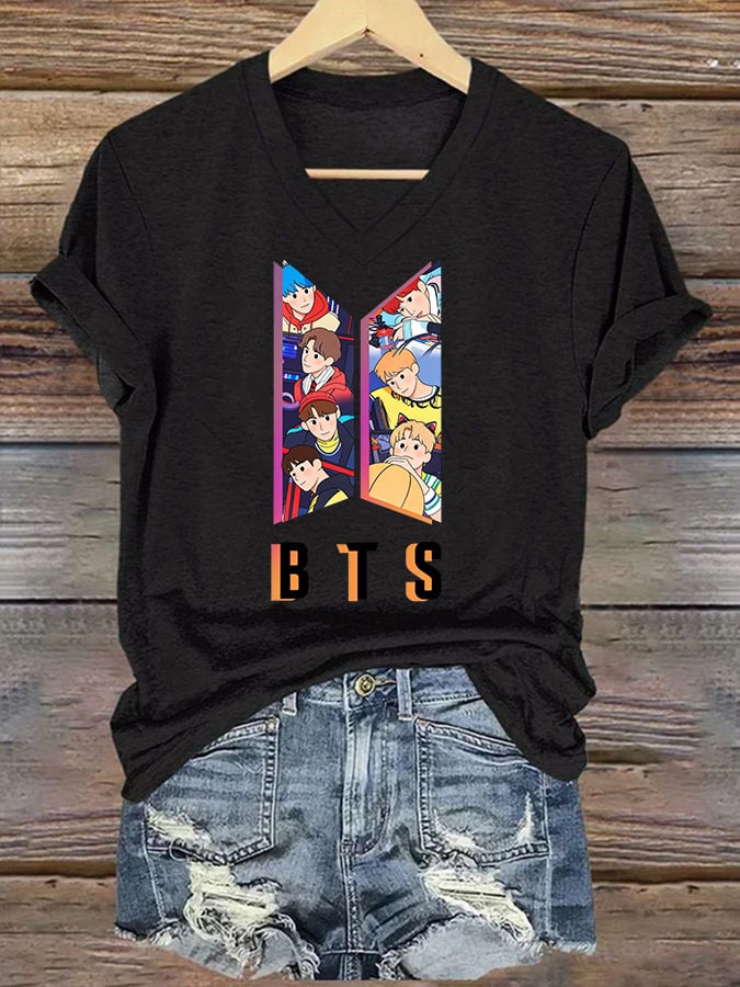 🔥Buy 3 Get 15% Off🔥Women's K-pop Print Casual T-Shirt