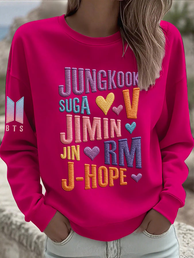 🔥Buy 3 Get 15% Off🔥Women's BTS Back to Artistic Comfort Sweatshirt