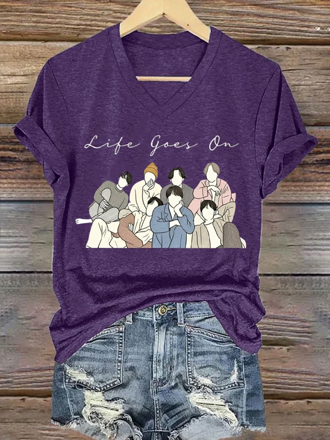 🔥Buy 3 Get 15% Off🔥Women's BTS Print Casual T-Shirt