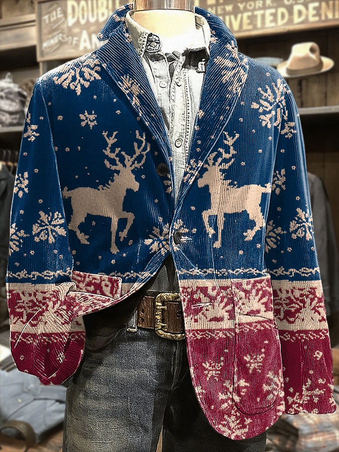 🔥Buy $69 save 10%🔥Men's Retro Christmas Casual Blazer