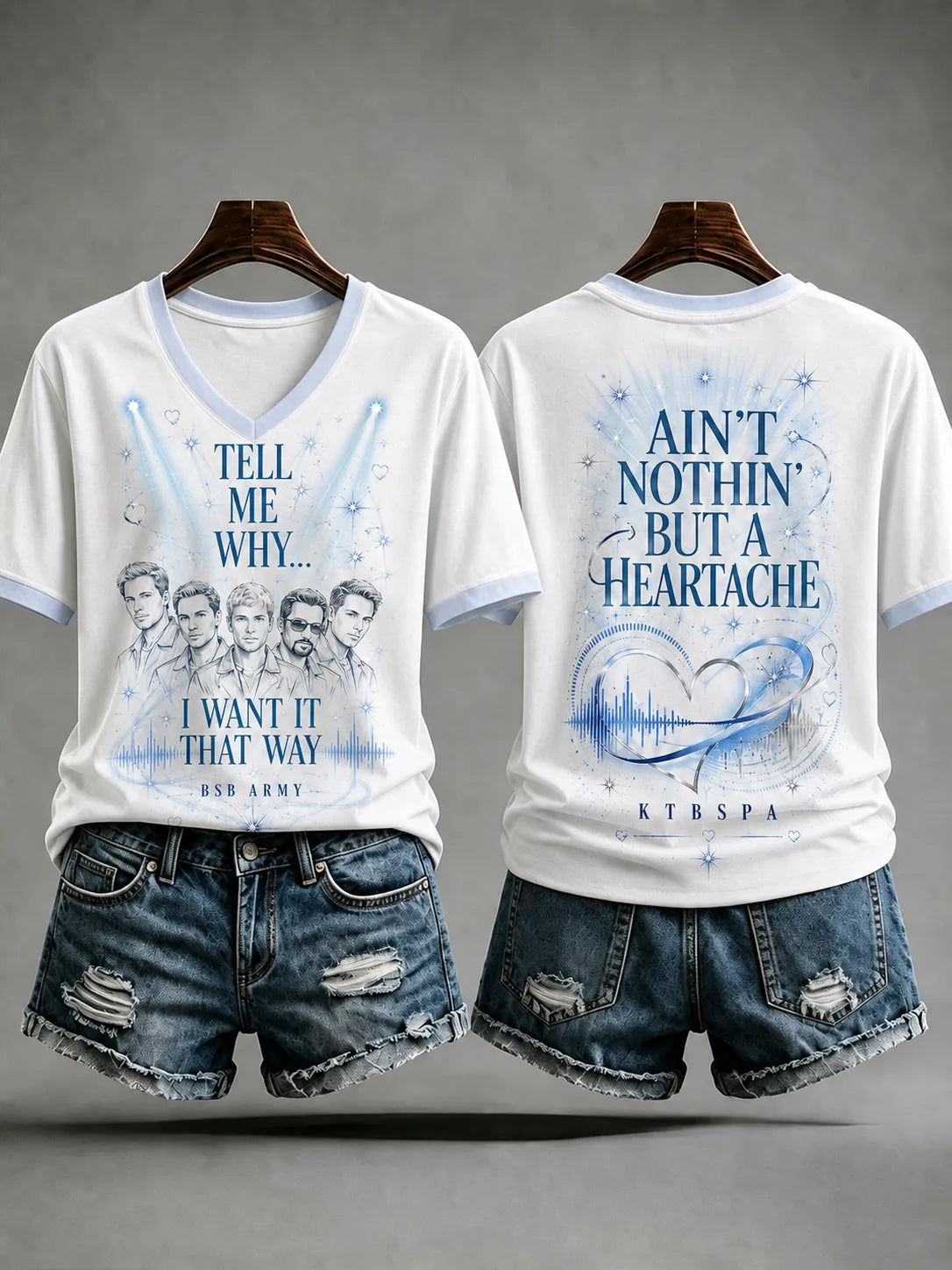 Damen-T-Shirt mit Musik-Kunstdruck