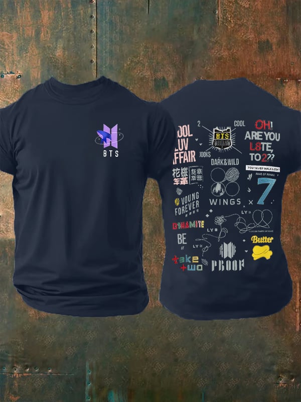 🔥Buy 3 Get 15% Off🔥Men's K-pop Print Casual T-Shirt