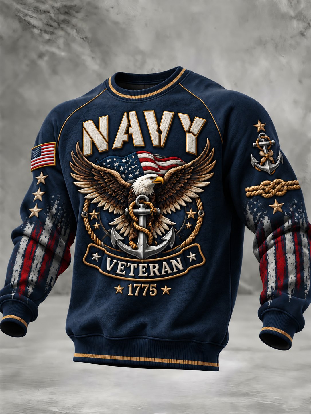 Men's U.S. Veterans Day Printed Sweatshirt