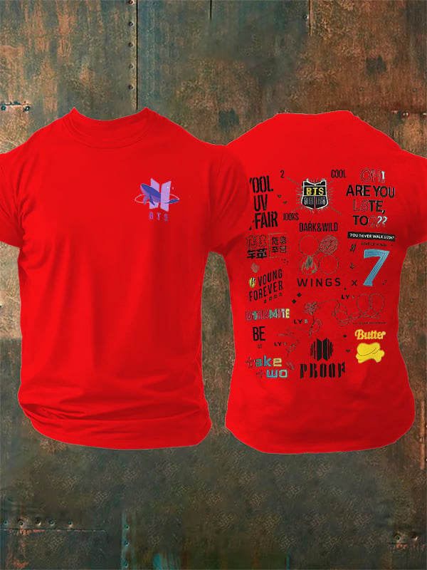 🔥Buy 3 Get 15% Off🔥Men's K-pop Print Casual T-Shirt