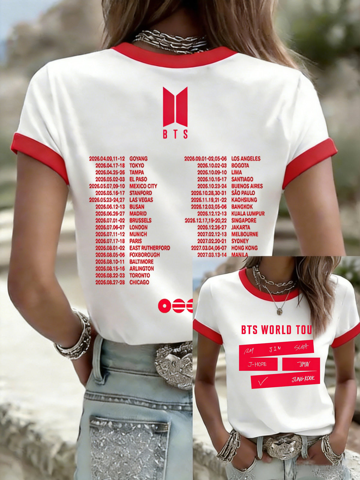 🔥Buy 3 Get 15% Off🔥Women's 2026 Music Tour Short-Sleeve T-Shirt