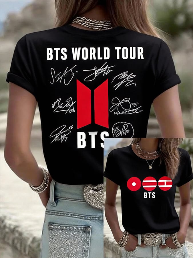 🔥Buy 3 Get 15% Off🔥Women'S 2026 Bts Comeback Art Print T-Shirt