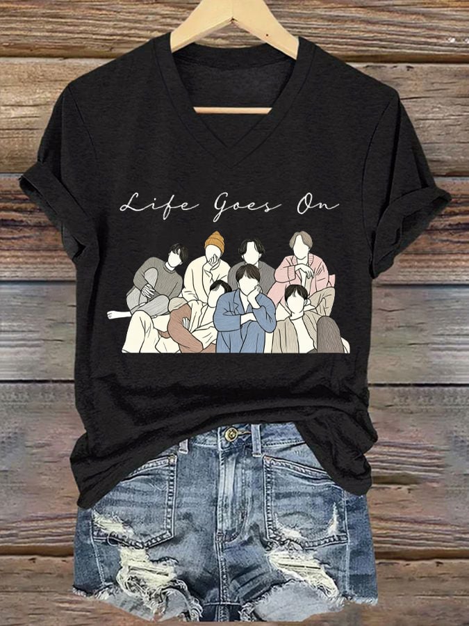 🔥Buy 3 Get 15% Off🔥Women's BTS Print Casual T-Shirt