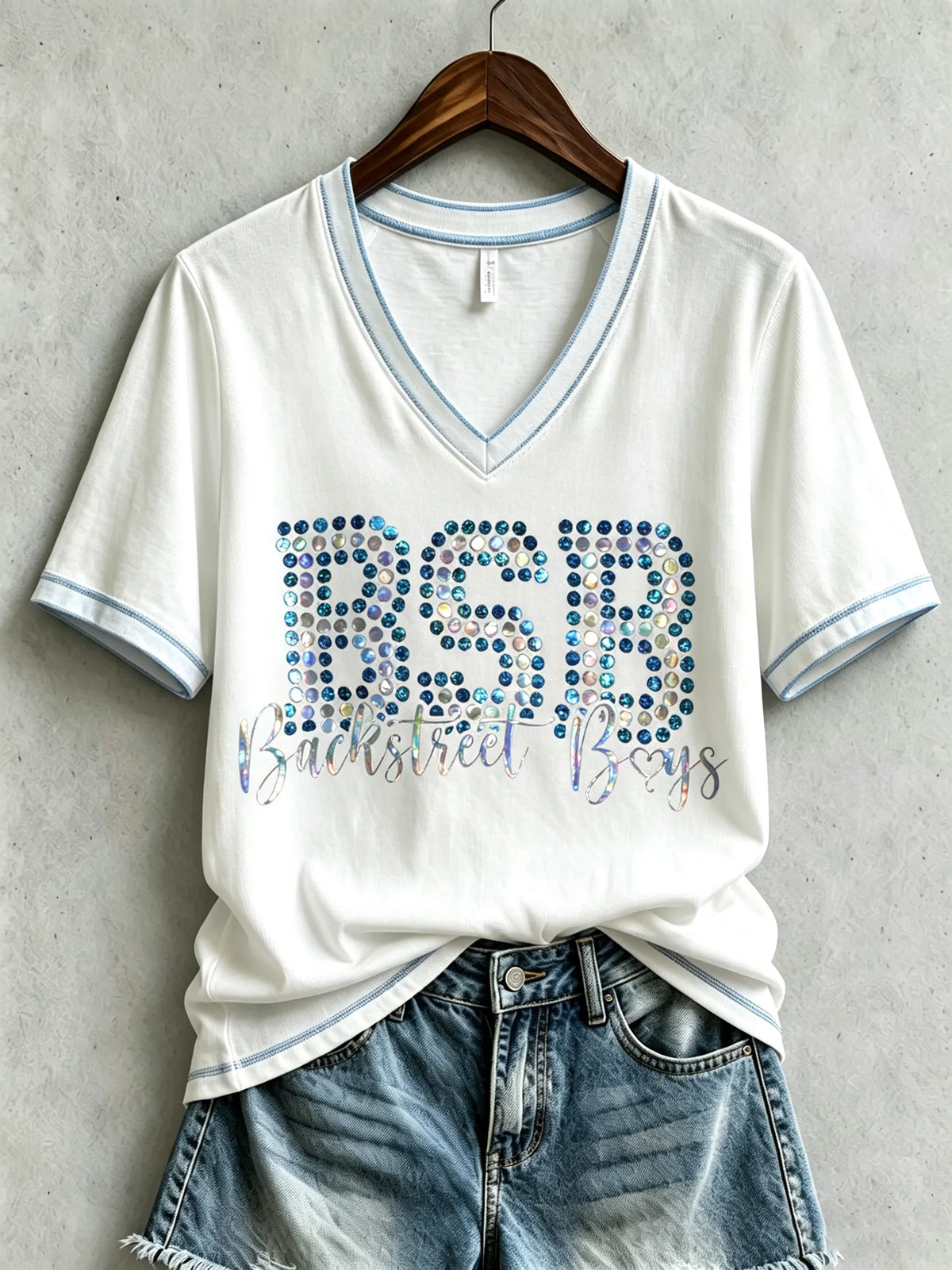 Bedrucktes Damen-T-Shirt für Tourneemusik