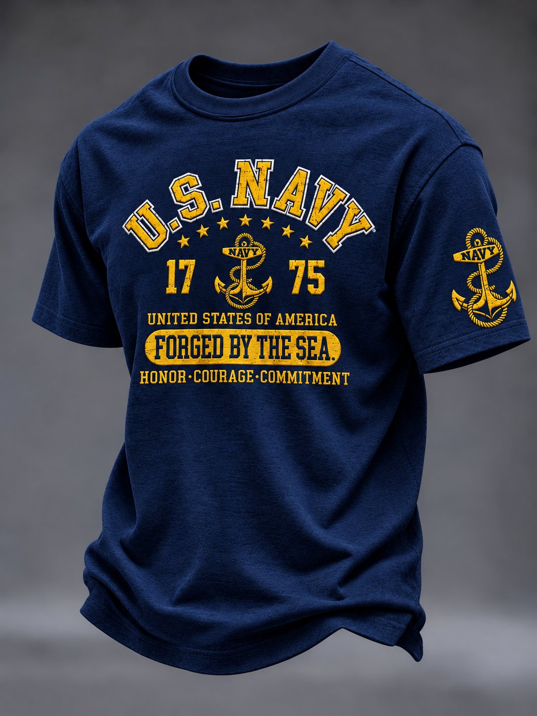 Men's  American veterans Printed Short-Sleeve T-Shirt