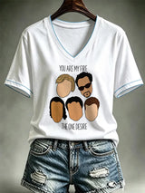Bedrucktes Damen-T-Shirt für Tourneemusik