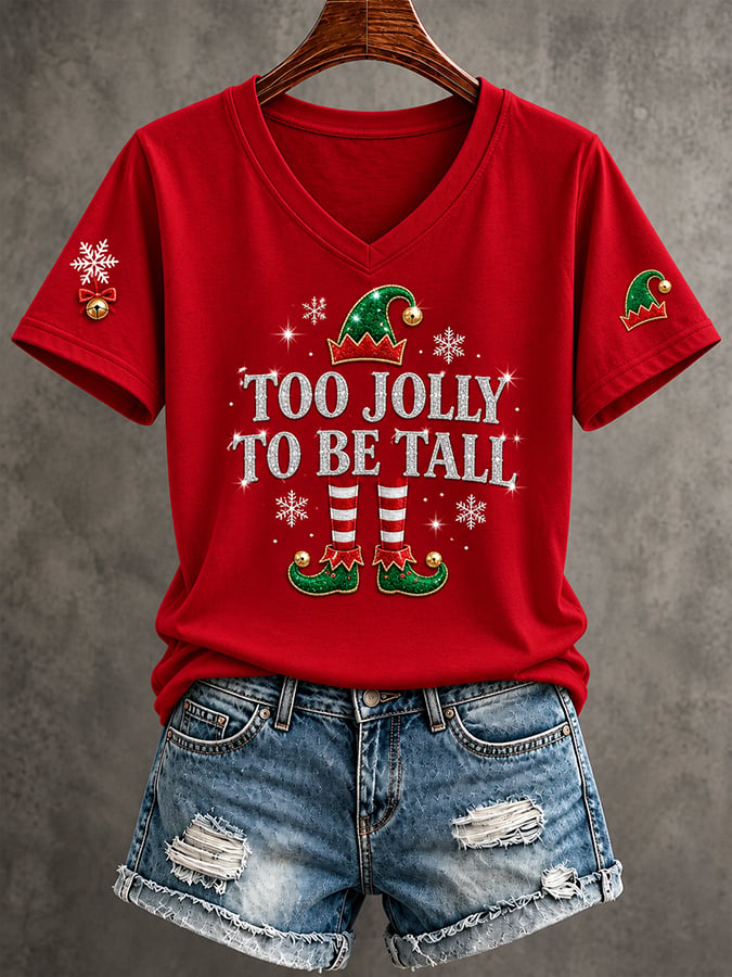Women'S Casual Christmas Print Top
