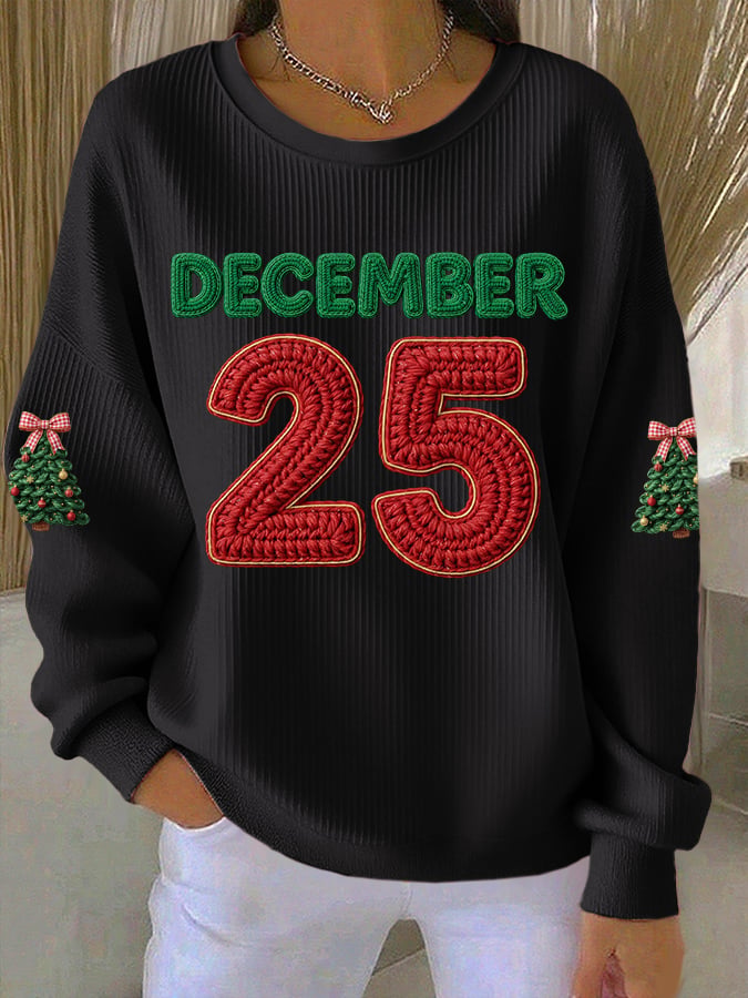 🦌Buy 3 Get 15% Off🦌Women's December 25  Christmas Print Casual Sweatshirt