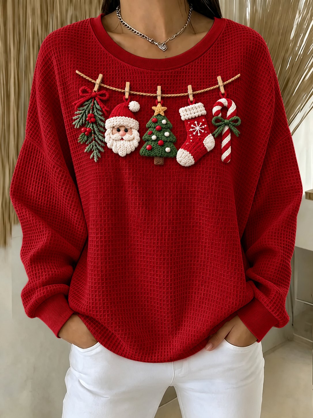 Women's Christmas Print Sweatshirt