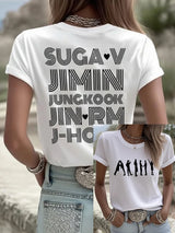 🔥Buy 3 Get 15% Off🔥Women's BTS Fan Print Short-Sleeve T-Shirt