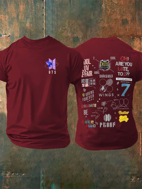 🔥Buy 3 Get 15% Off🔥Men's K-pop  Print Casual T-Shirt