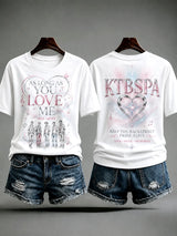 Damen-T-Shirt mit Musik-Kunstdruck