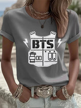 🔥Buy 3 Get 15% Off🔥Women's K-pop Print Short-sleeved T-shirt