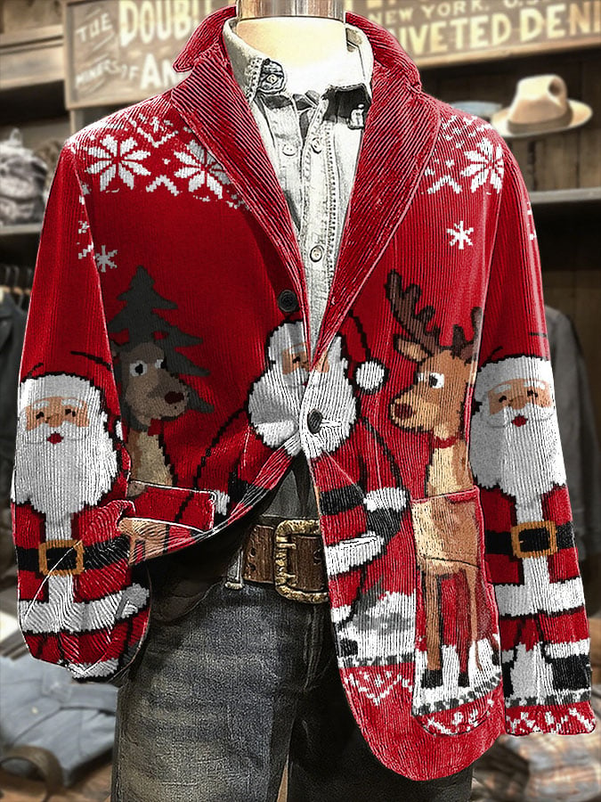🔥Buy $69 save 10%🔥Men's Retro Christmas Casual Blazer