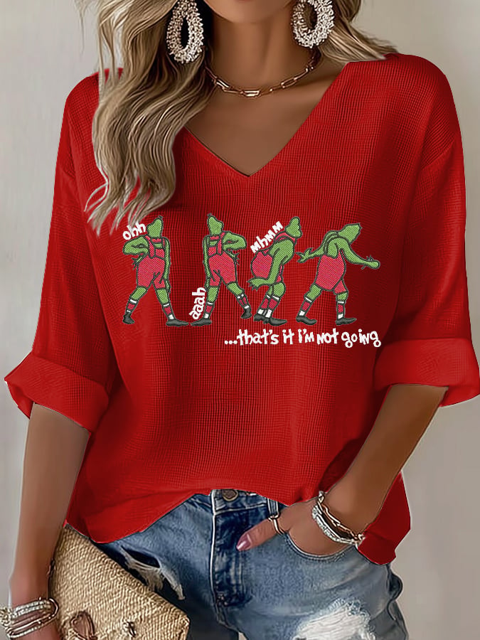 🦌Buy 3 Get 15% Off🦌Women's Retro That'S It I'M Not Going Print T-Shirt
