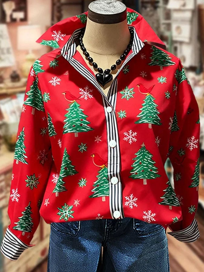 🦌Buy 3 Get 15% Off🦌Women's Casual Plaid Print Long Sleeve Shirt