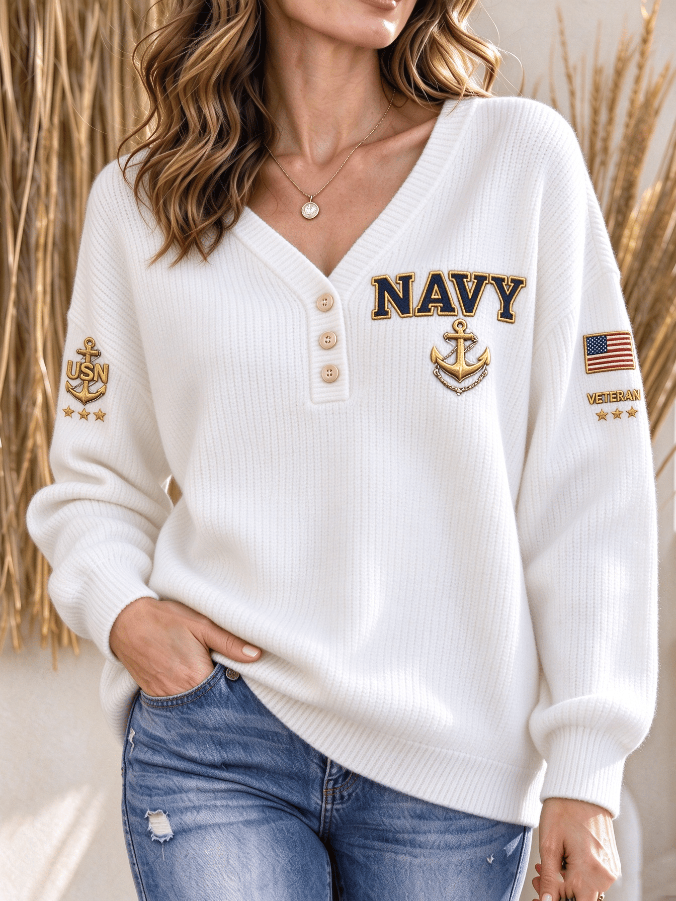 Women's American Veterans Print Hoodie