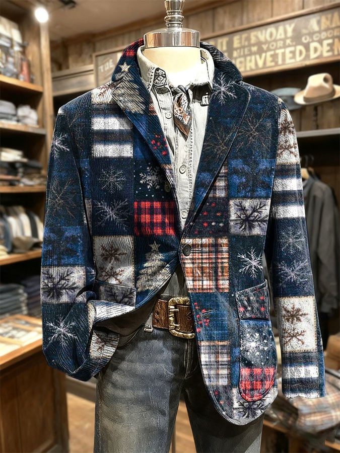 🔥Buy $69 save 10%🔥Men's Retro Christmas Casual Blazer