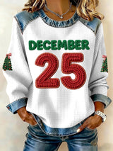 🦌Buy 3 Get 15% Off🦌Women's December 25  Christmas Print Casual Sweatshirt