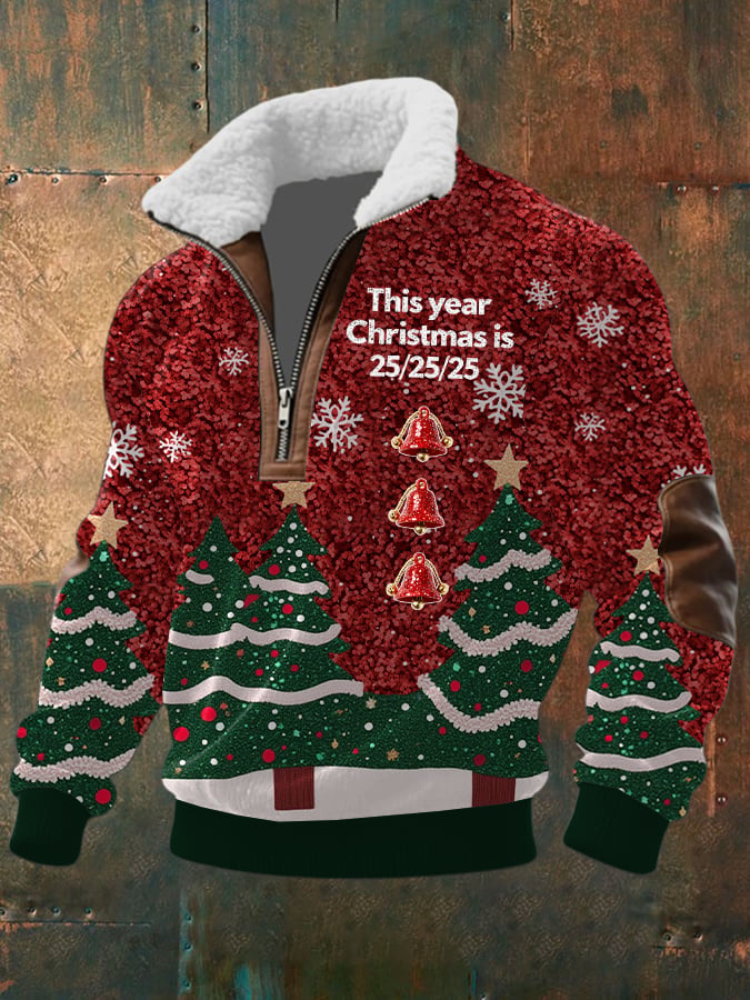 🔥Buy $69 save 10%🔥Men's Retro His Year Christmas Is 25/25/25 Print Casual Sweatshirt