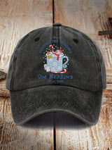 🦌Buy 3 Get 15% Off🦌Retro Christmas Snowman In Coffee Surviving The Holidays One Meltdown At A Time Print Baseball Cap
