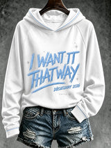 Retro-Hoodie mit Musik-Kunstdruck