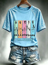 Bedrucktes Damen-T-Shirt für Tourneemusik